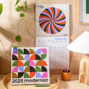 Good Tuesday 2025 Calendar Modernist Art Sunday Start Large Square